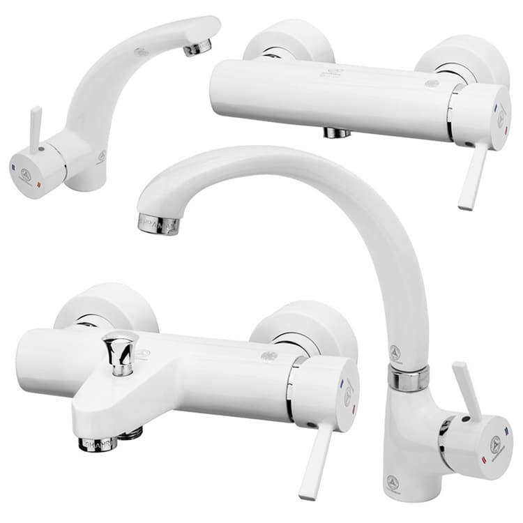 ست شیرآلات ارکید سفید قهرمان